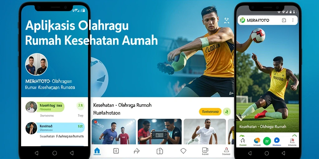 Antarmuka pengguna intuitif dan mudah digunakan untuk olahraga rumah.